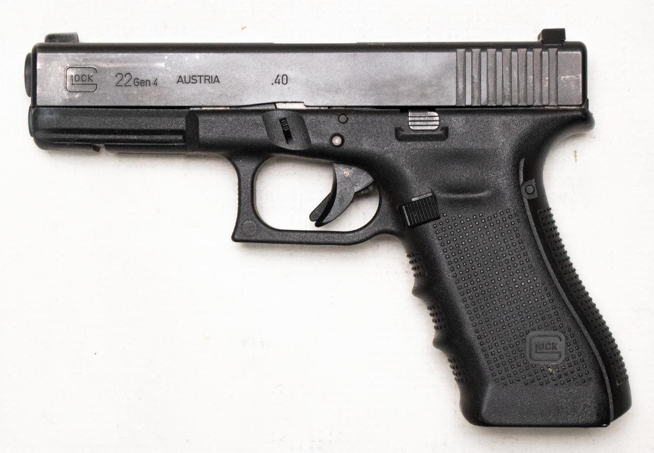 GLOCK 22 Gen4 40 S&W Police Trade-in Pistols with Front Accessory Rail (Fair Condition)